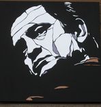 Custom Willie Nelson Mirror Portrait 5 small