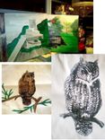 Nature, Birds And Places , Painting On Canvas 4 small