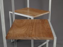 Mahogany And Steel Dining Chair 4 small