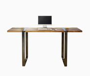 Walnut And Steel Standing Work Desk 1 small