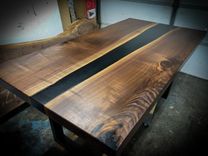 Handcrafted Walnut River Table 3 small