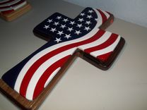 American Flag Crosses 4 small