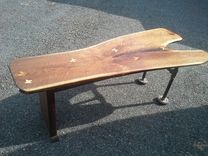 Walnut Slab Butterfly Bench/ Coffee Table 1 small
