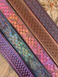 Custom stamped leather belts  1 small