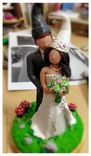 Custom Gnomes Wedding Topper 2 small