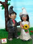 Custom Gnomes Wedding Topper 3 small