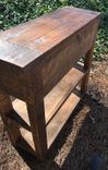 Pine Farmhouse Rustic Console Table Made From Rough Hewn Sugar Pine 6 small