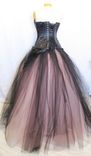 Pink And Black Alternative Corset Wedding Gown 3 small