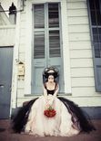 Pink And Black Alternative Corset Wedding Gown 2 small