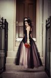 Pink And Black Alternative Corset Wedding Gown 1 small