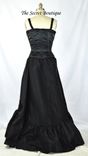 Black Romantic Victorian Wedding Dress 2 small