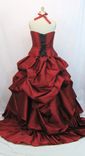 Red Wedding Gown Alternative Corset Gown 2 small