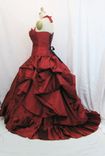 Red Wedding Gown Alternative Corset Gown 3 small