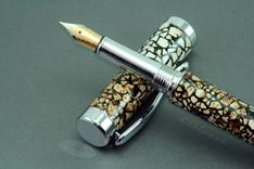 Quail Egg Custom Mosaic Fountain Pen 3 small