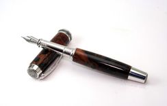 Redwood Lace Burl Fountain Pen 1 small