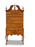 Chippendale Bonnet Top Highboy 1 small