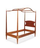 Twin Mahogany Canopy Bed 1 small