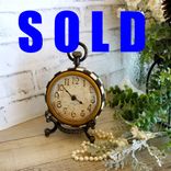 Courtly Clock Checked Clock Hand Painted Black And White Checks Clock 1 small