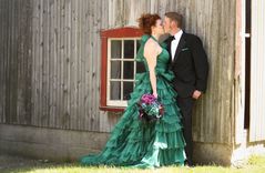 Green Rustic Wedding Dress 2 small