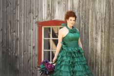Green Rustic Wedding Dress 3 small