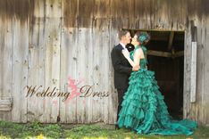 Green Rustic Wedding Dress 5 small