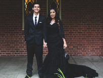 Black Gothic Wedding Dress 6 small