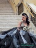 Couture Vintage Gothic Wedding Dress Retro Inspired Handmade To Your Measurements 4 small