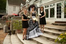 Sensational Gothic Wedding Dress In Black And White 2 small