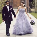 Lavender Wedding Dress 3 small