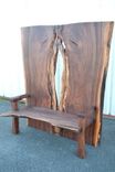 Live Edge Walnut High Backed Bench 1 small