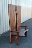 Live Edge Walnut High Backed Bench 6 small