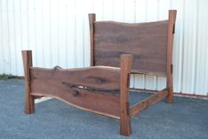 Live Edge Walnut King Sized Bed 1 small