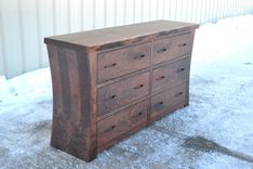 Walnut Dresser With Curved Sides 1 small
