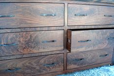 Walnut Dresser With Curved Sides 5 small
