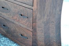 Walnut Dresser With Curved Sides 6 small
