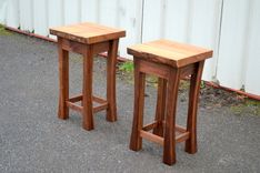 Live Edge Elm And Walnut Side Tables With Curved Legs 1 small