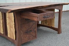 Live Edge Walnut Executive Desk 4 small