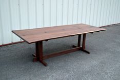Live Edge Walnut Nakashima Style Table 2 small
