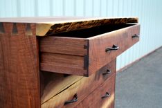 Live Edge Walnut Bookmatched Dresser 3 small