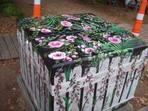Electrical Transformer Box (Usually Owned By A Town Or City) 1 small