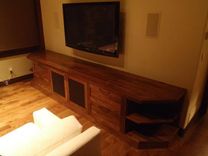 Walnut Entertainment Center 5 small