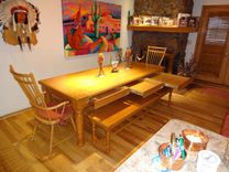 Dining Table With Benches 4 small