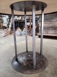 Wine Crate Dining Table - Tabella - Reclaimed Wine Crates And Steel Base 4 small