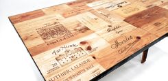 Wine Crate Dining Table - Tafla - Made From Reclaimed Wine Barrels & Wine Crates 4 small