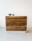 Stoage Cabinet - Bleached Oak And Walnut 3 small