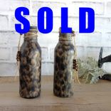 Leopard Print Decor Vase Set African Decor Safari Decor Cheetah Jaguar Print 1 small