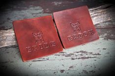 Custom Leather Coasters Pick Color And Name To Be Placed On The Front 1 small