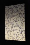 Light Blue Journal With Navy Blue Flower Filigree Pattern 1 small