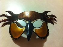 Handmade Leather Owl Masks 2 small
