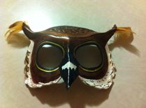 Handmade Leather Owl Masks 3 small